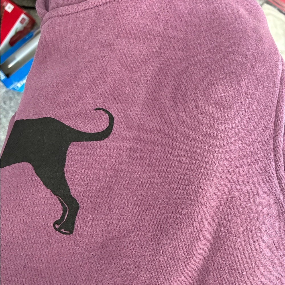 The Black Dog Purple High Neck Pullover Sweatshirt - Picture 12 of 12
